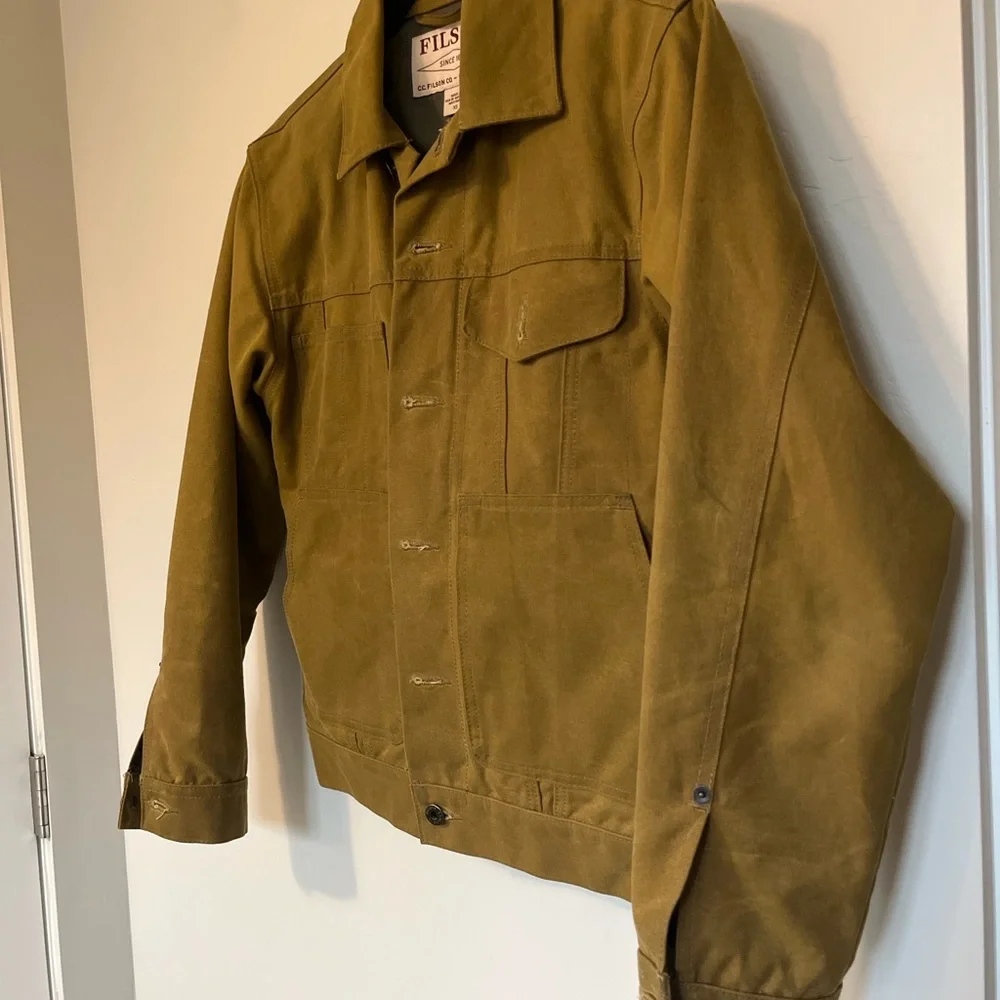 Filson Men's Tincloth Short Lined Cruiser Jacket - Picture 6 of 6